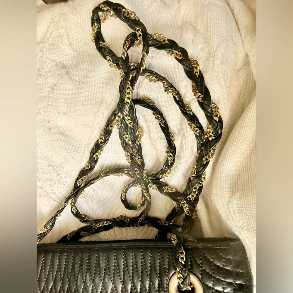 Bally Black Quilted Tote Bag with Gold Accents - Picture 12 of 12